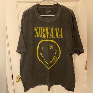 Distressed Nirvana T-shirt, One Size